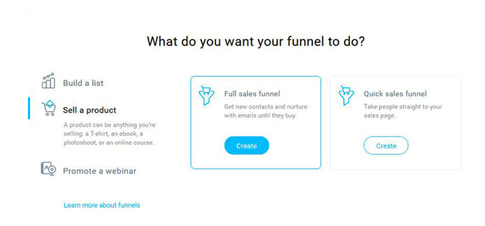 Conversion funnel