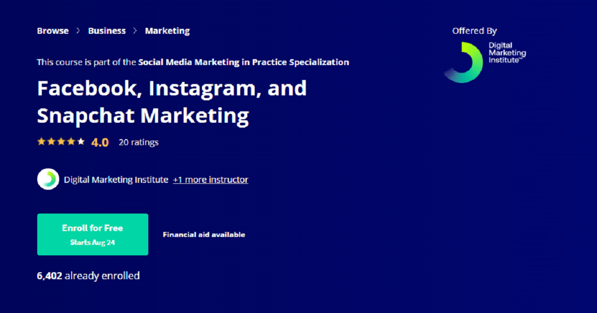 Best Online Courses for Social Media Marketing 
