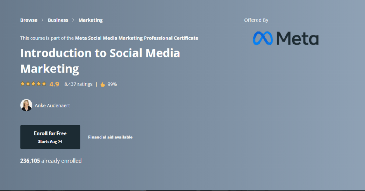 Best Online Courses for Social Media Marketing 