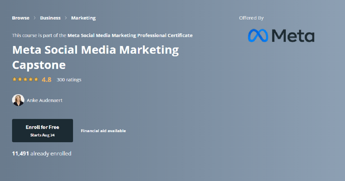Best Online Courses for Social Media Marketing 