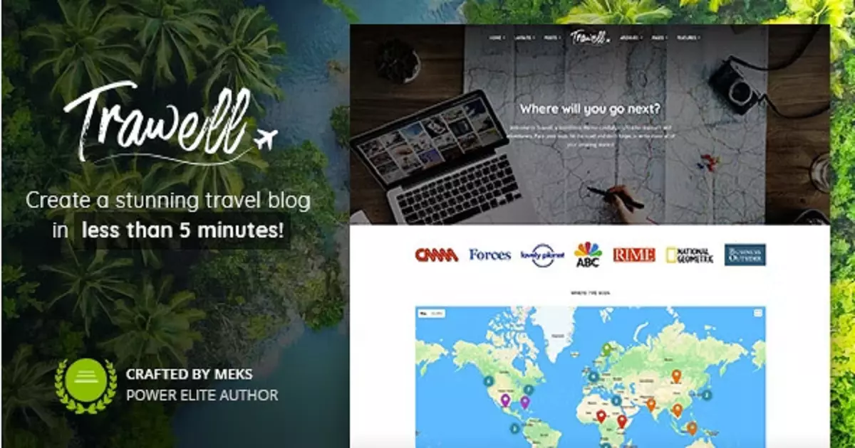 Best Premium WordPress Themes for Travel Blogs
